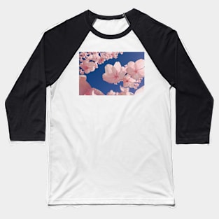 Cherry Blossom Illustration Baseball T-Shirt